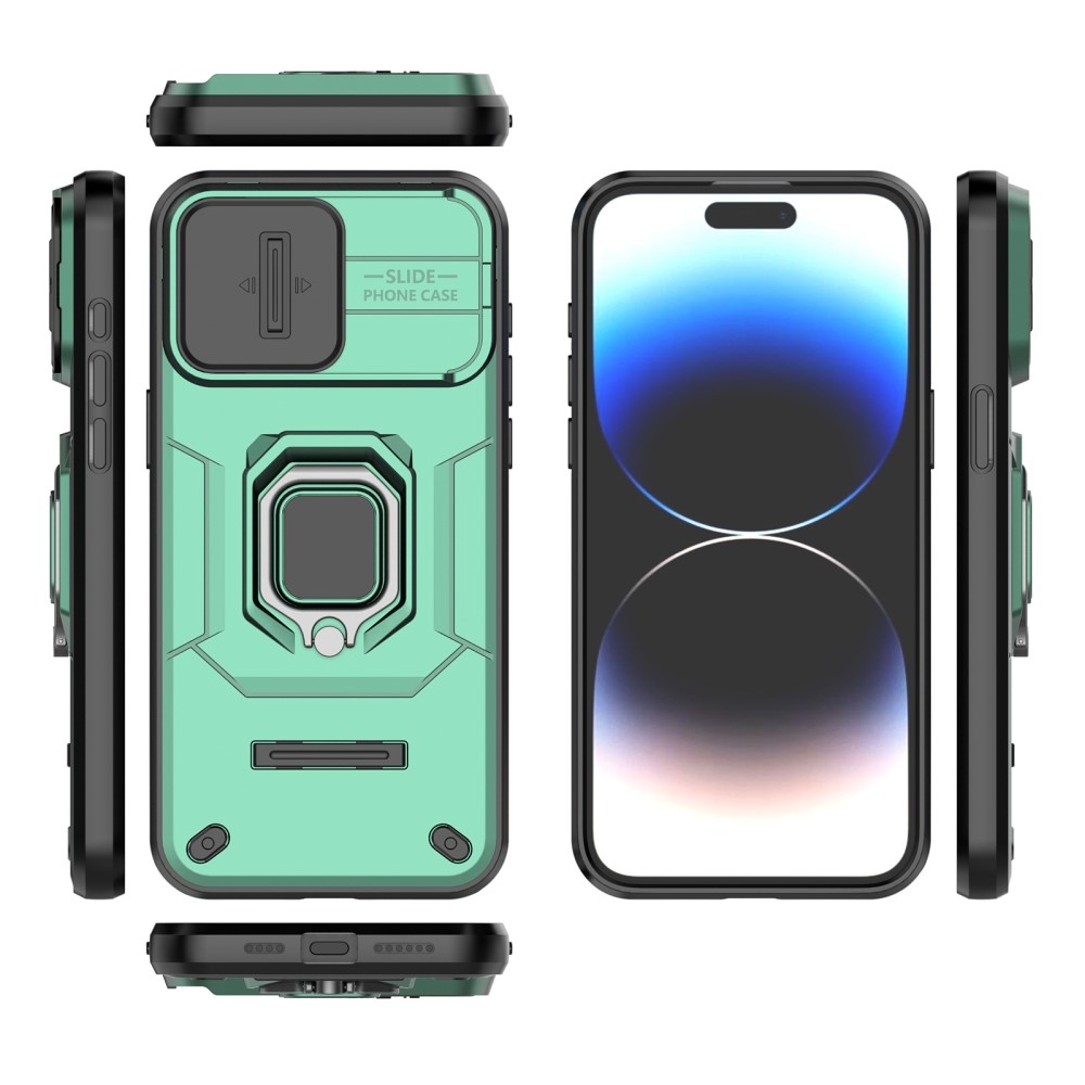 Ütésálló borítás iPhone 15 Pro készülékhez - zöld