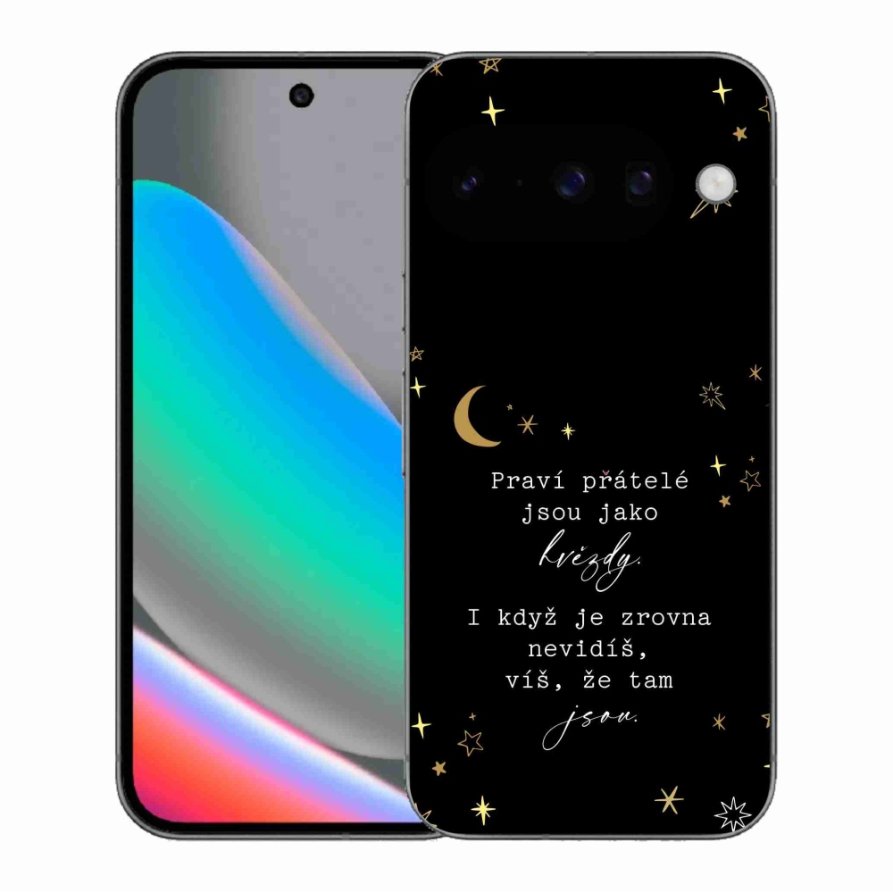Gél borítás mmCase a Google Pixel 10 - Idézet 6 fekete háttérrel