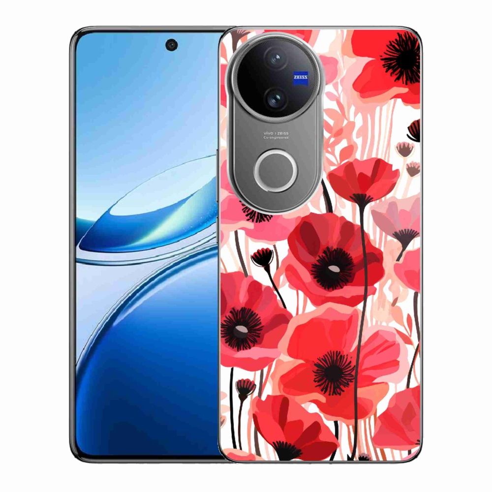 Zselés borítás mmCase a Vivo V50 5G készülékhez - mákos 1