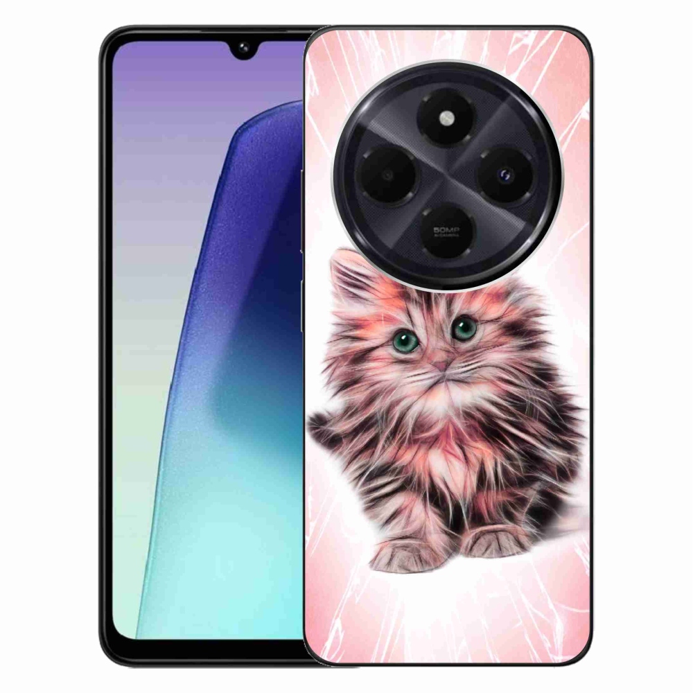 Gél borítás mmCase a Xiaomi Redmi 14C/Poco C75-hez - aranyos cica