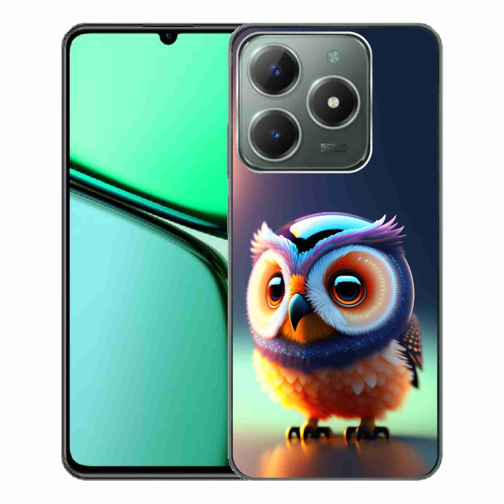 Zselés borító mmCase a Realme C61 készülékhez - bagoly