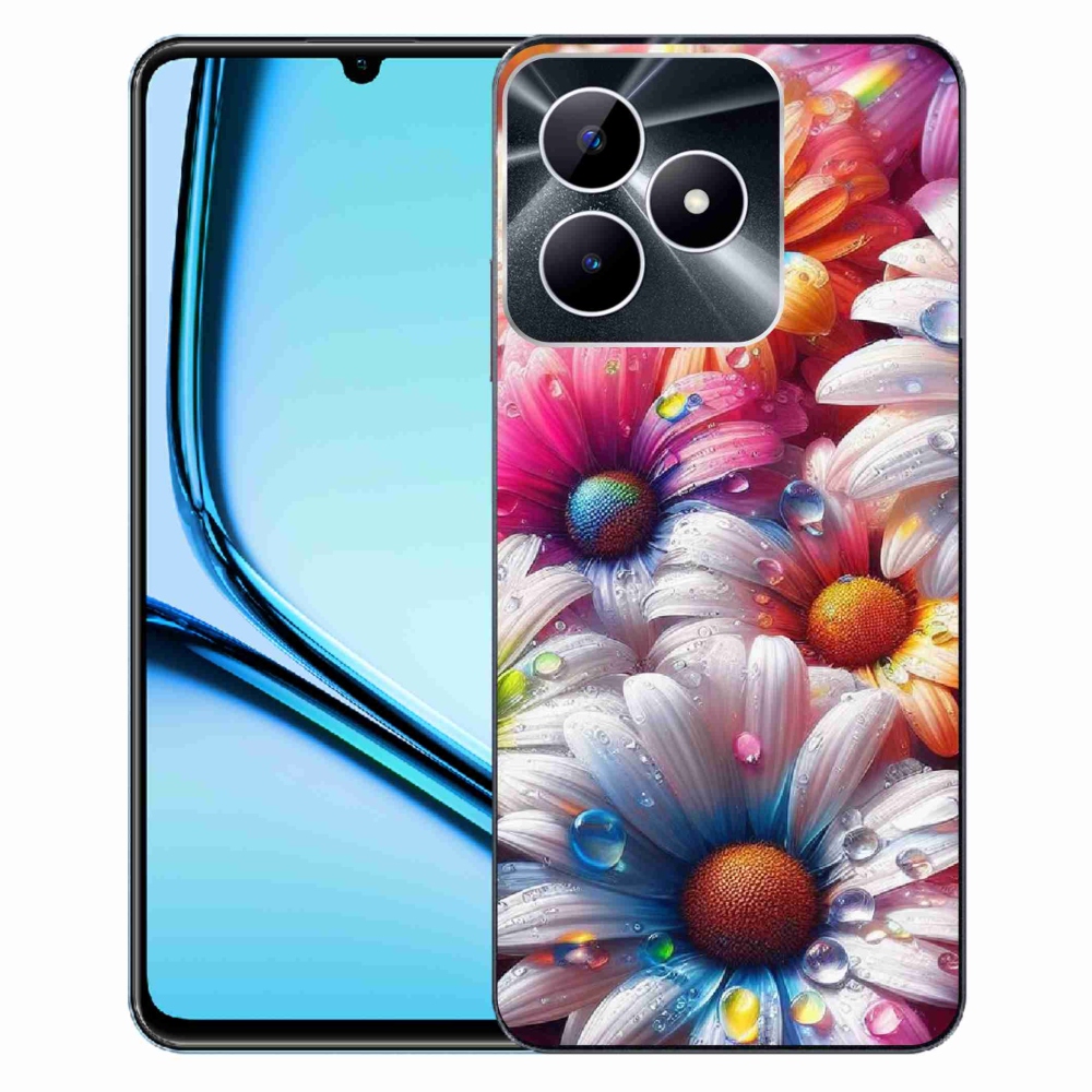 Zselés borító mmCase a Realme Note 50 készülékhez - színes margaréták