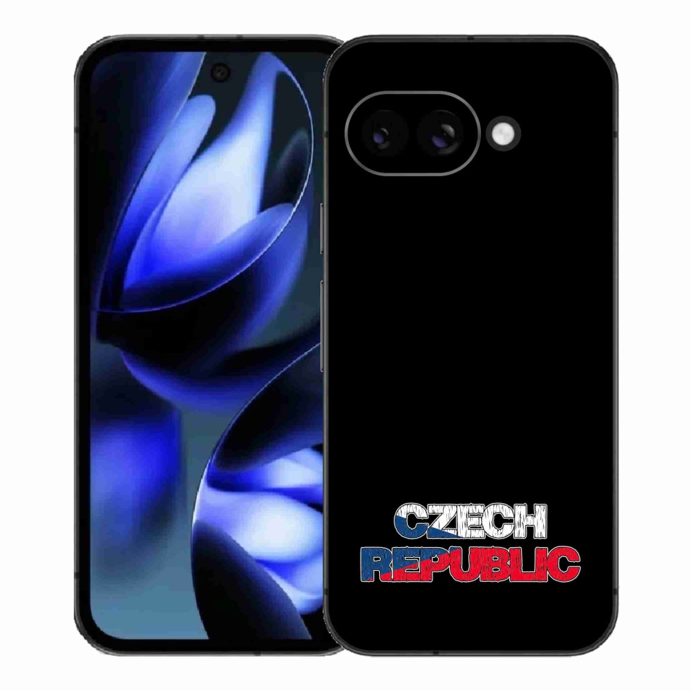 Gél borítás mmCase a Google Pixel 9a - Csehország fekete háttérrel