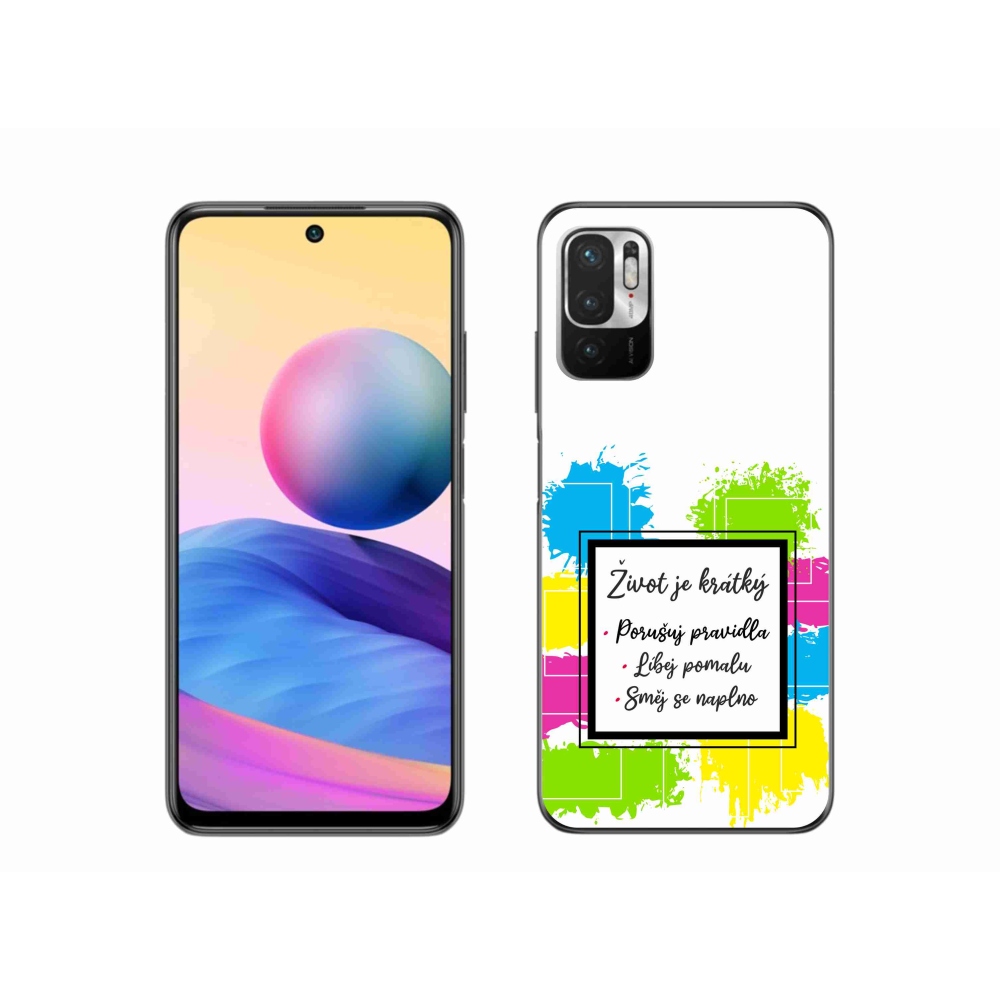 Gél borítás mmCase a Xiaomi Poco M3 Pro/5G számára - idézem 5 fehér háttér