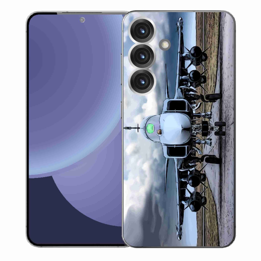Gél borítás mmCase Samsung Galaxy S25+ - katonai repülőgépekhez