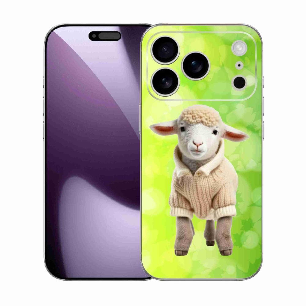 Zselés borítás mmCase iPhone 17 Pro készülékhez - bárány pulóverben