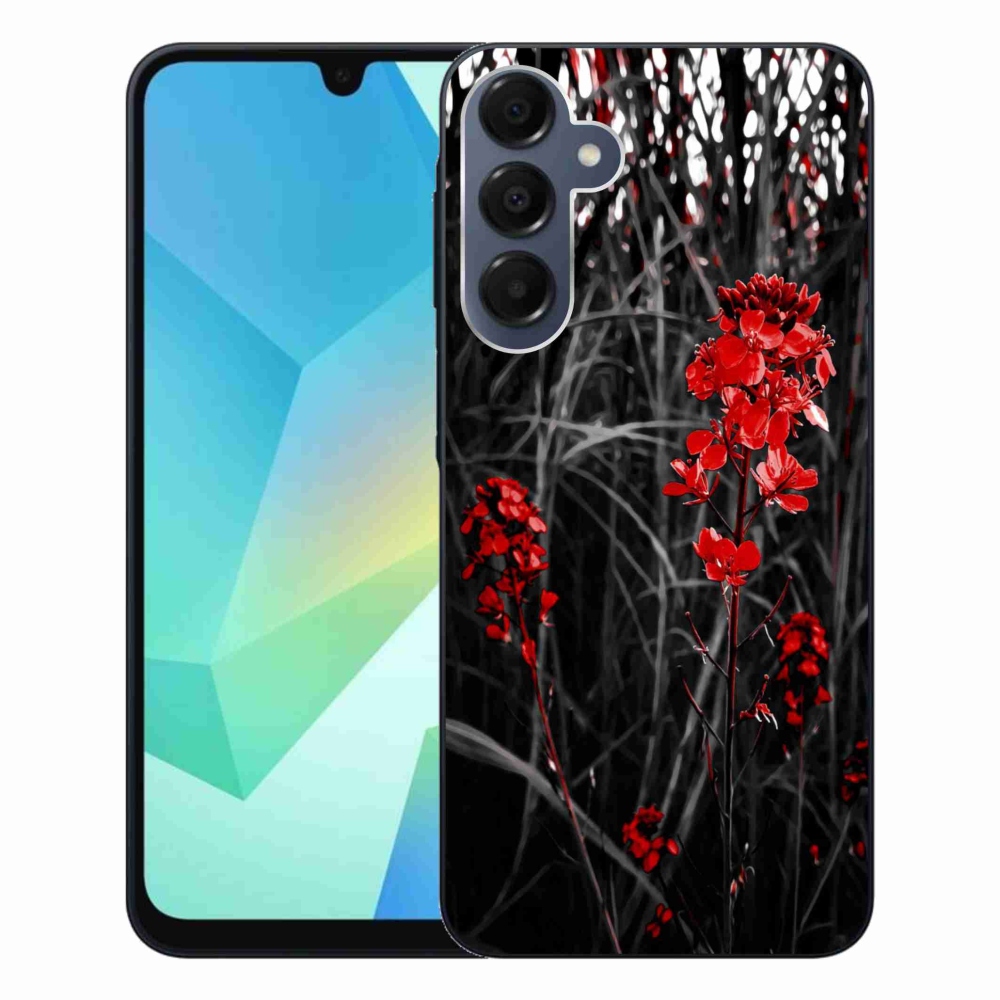 Gél borítás mmCase Samsung Galaxy A16 4G/5G - piros növényhez