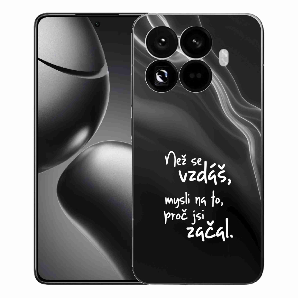 Gél borítás mmCase a Xiaomi 15T Pro - idézet 2 fekete háttérrel