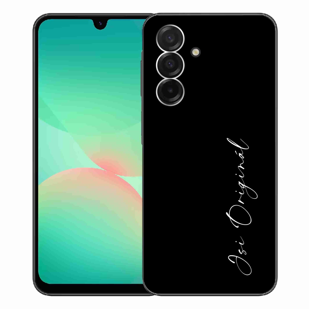 Gél borító mmCase Samsung Galaxy A26 5G - te vagy az eredeti fekete háttérrel