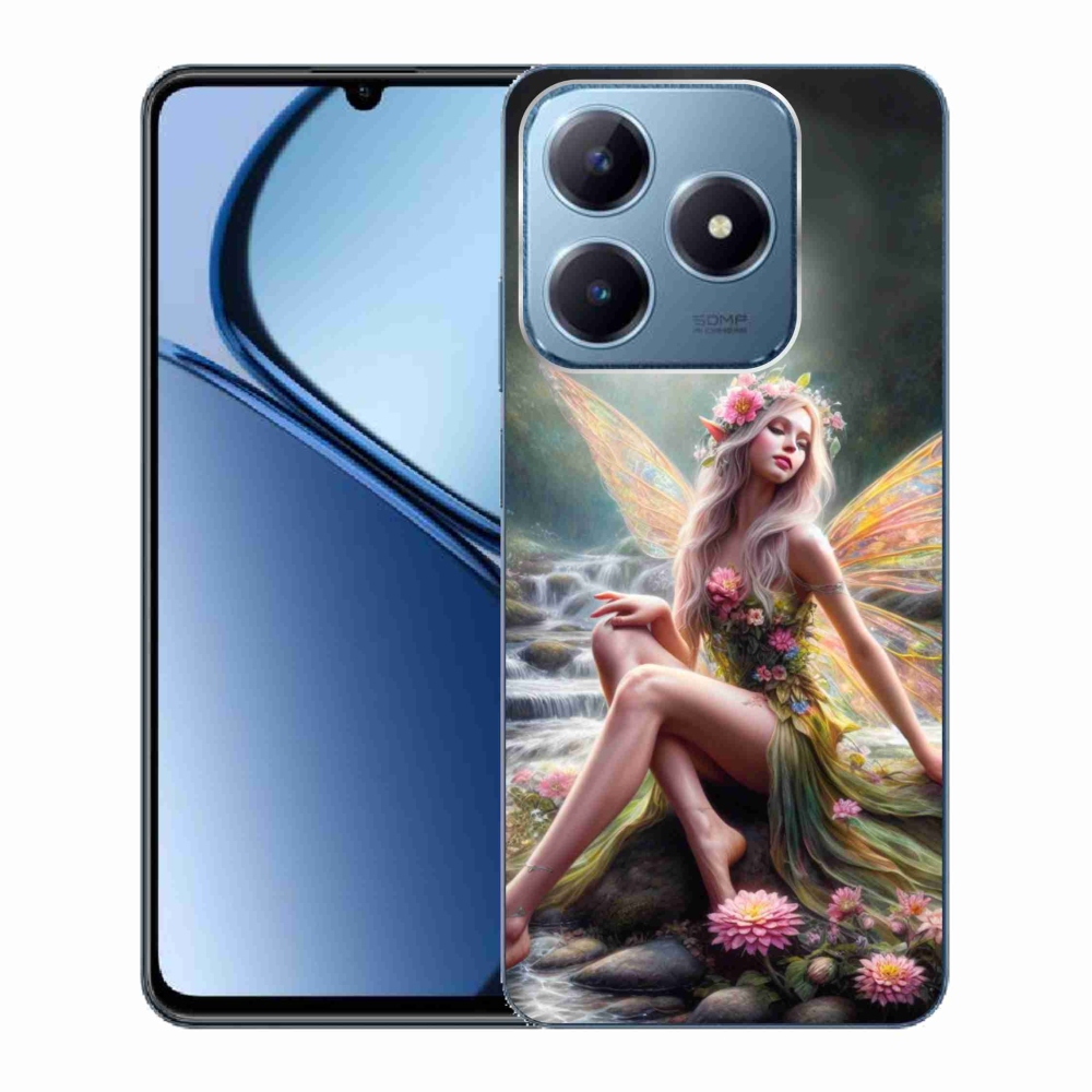 Zselés borítás mmCase a Realme C63 készülékhez - pillangó nő 1