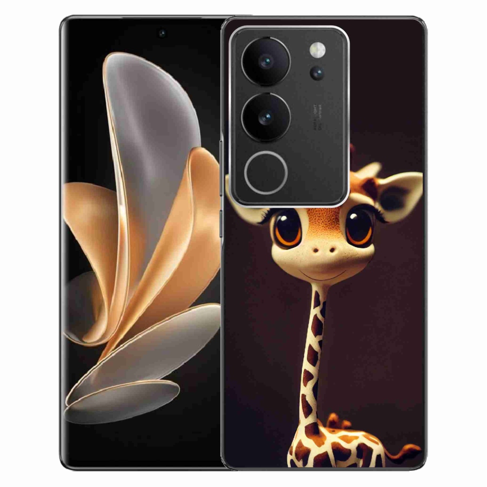 Zselés borítás mmCase a Vivo V29 5G-hez - kis zsiráf