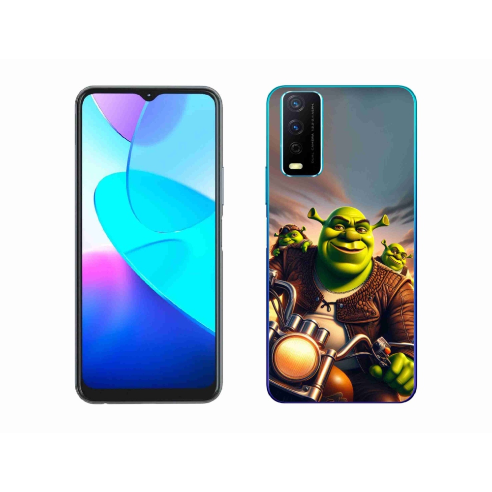 Gél borítás mmCase a Vivo Y11s/Y20s készülékhez - Shrek egy motorkerékpáron