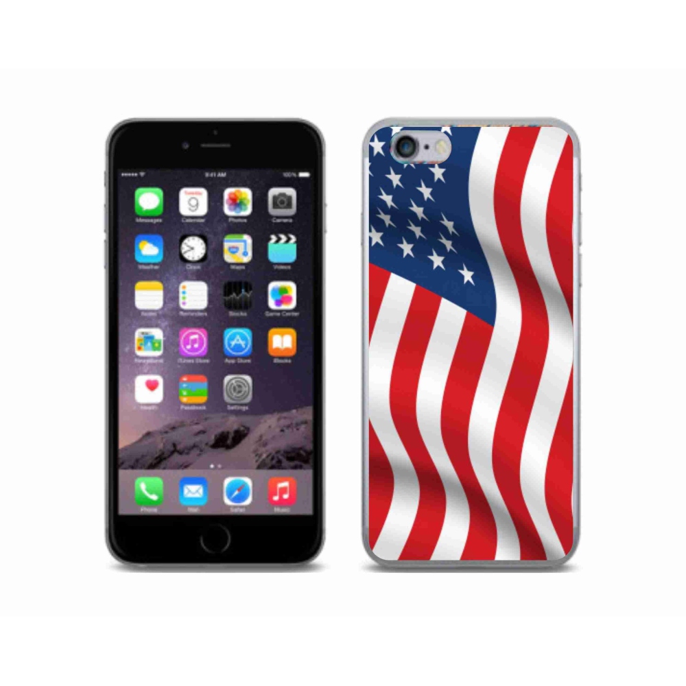 Zselés borítás mmCase iPhone 6/6S készülékhez - amerikai zászló