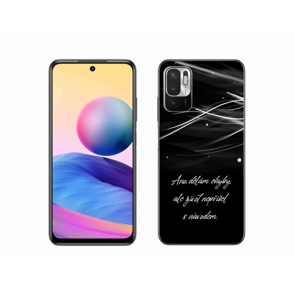 Gél borítás mmCase a Xiaomi Poco M3 Pro/5G készülékhez - idézem fekete háttérrel