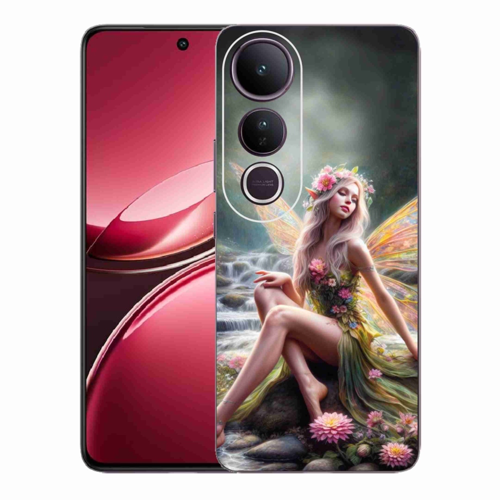 Gél borító mmCase a Vivo V50 Lite 4G/5G - pillangó nőhöz 1