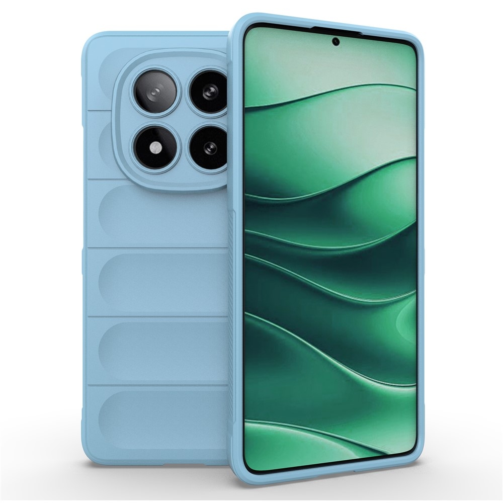 Rugg tartós zselés tok Xiaomi Redmi Note 14 Pro 5G/Poco X7 5G - világoskék színben