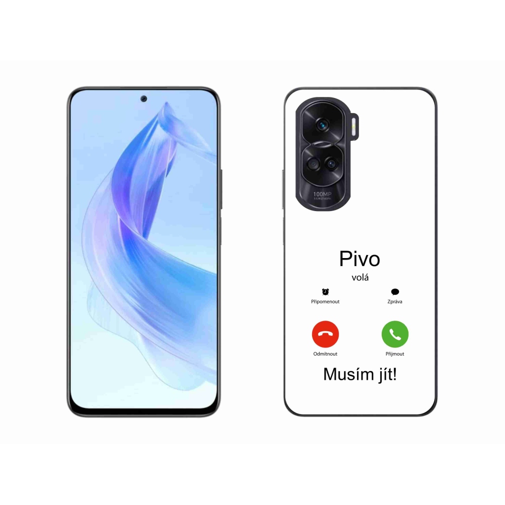 Zselés borító mmCase a Honor 90 Lite készülékhez - sör hívások fehér háttérrel