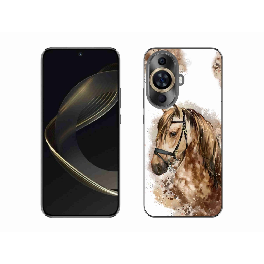 Gél borító mmCase a Huawei Nova 11-re - barna rajzfilm ló