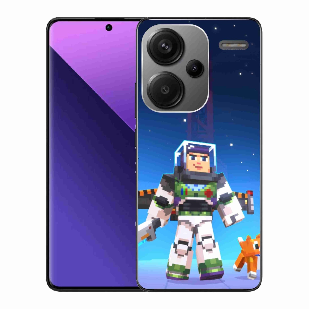 Gél borítás mmCase a Xiaomi Redmi Note 13 Pro+ 5G számára - minecraft 2