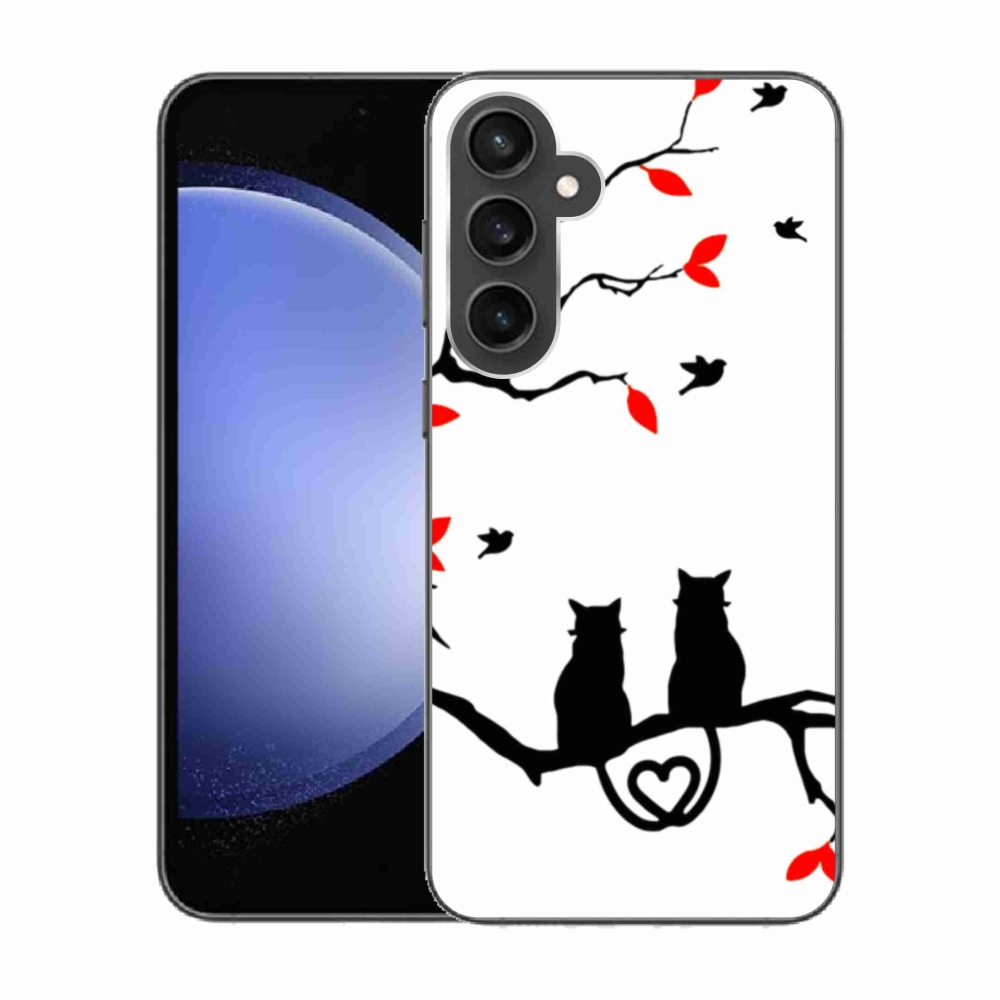 Gél borítás mmCase Samsung Galaxy S23 FE készülékhez - macska szeretet