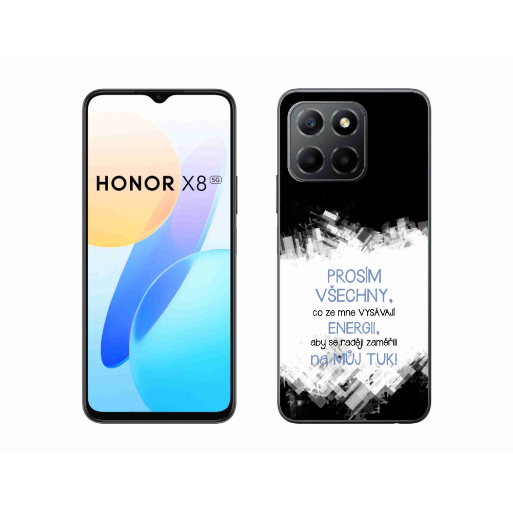 Gél borító mmCase a Honor X8 5G/Honor 70 Lite 5G készülékhez - vicces szöveg 1 kék