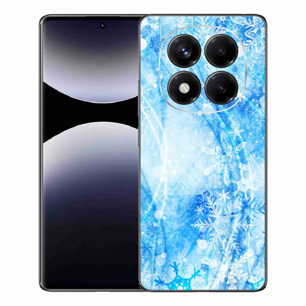 Gél borítás mmCase a Xiaomi Redmi Note 14 Pro számára - hópelyhek