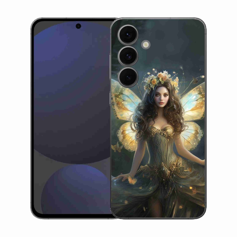 Gél borítás mmCase Samsung Galaxy S25 FE - pillangó nőhöz