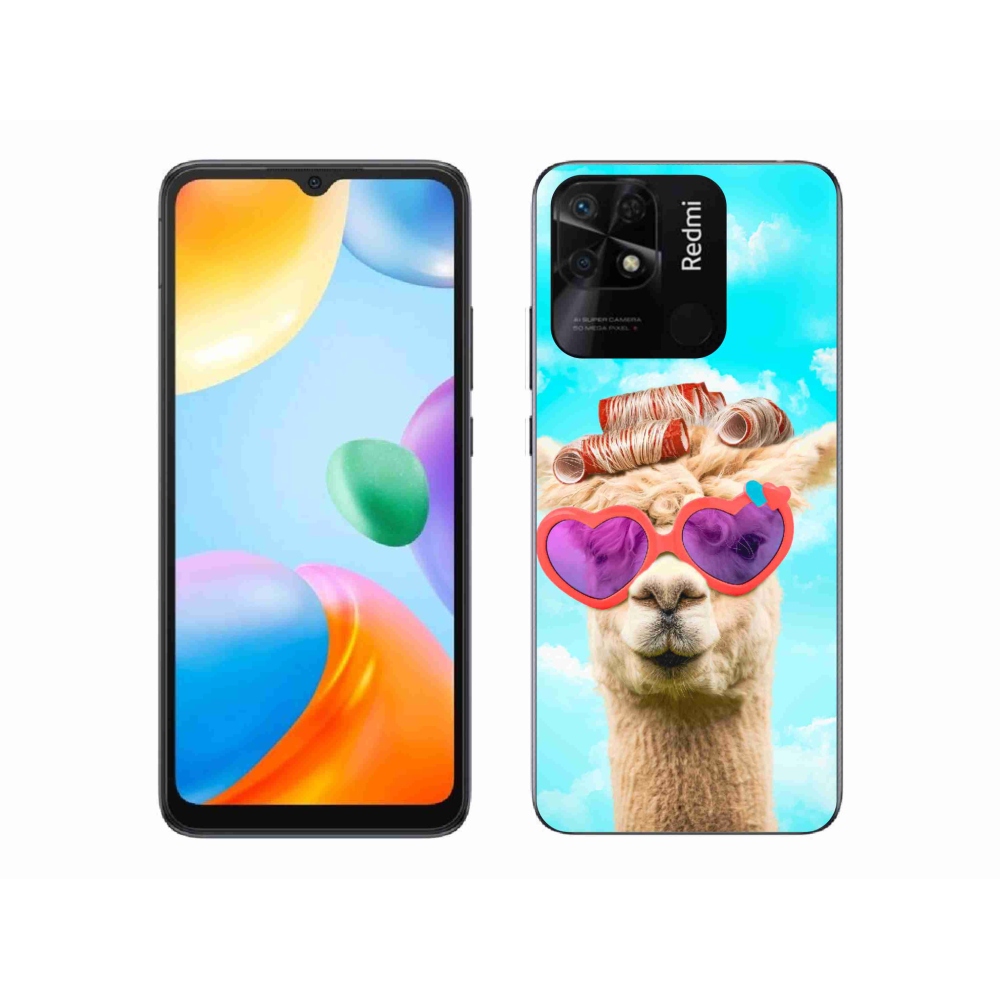 Gél borítás mmCase a Xiaomi Redmi 10C-hez - szemüveges láma