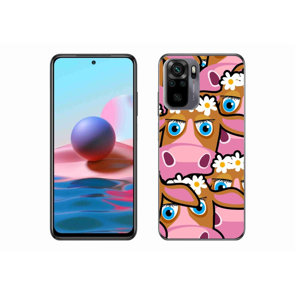 Gél borítás mmCase a Xiaomi Redmi Note 10 4G-hez - rajzfilm tehenek