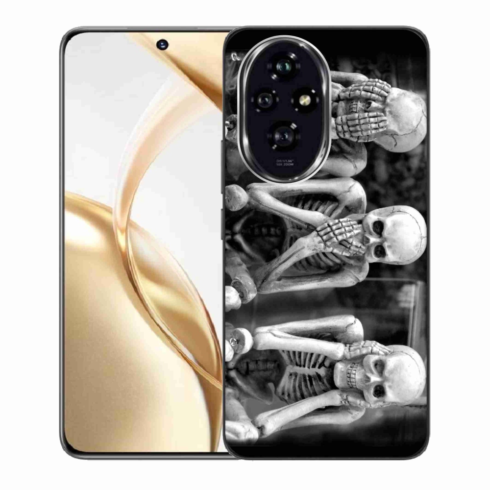 Zselés borítás mmCase a Honor 200 5G számára - csontvázak