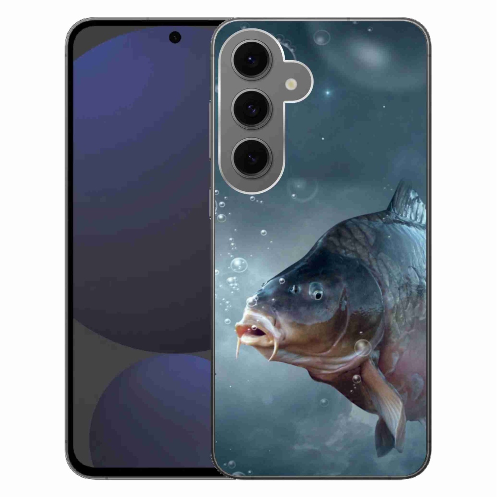 Zselés borítás mmCase Samsung Galaxy S24 FE - ponty és buborékok