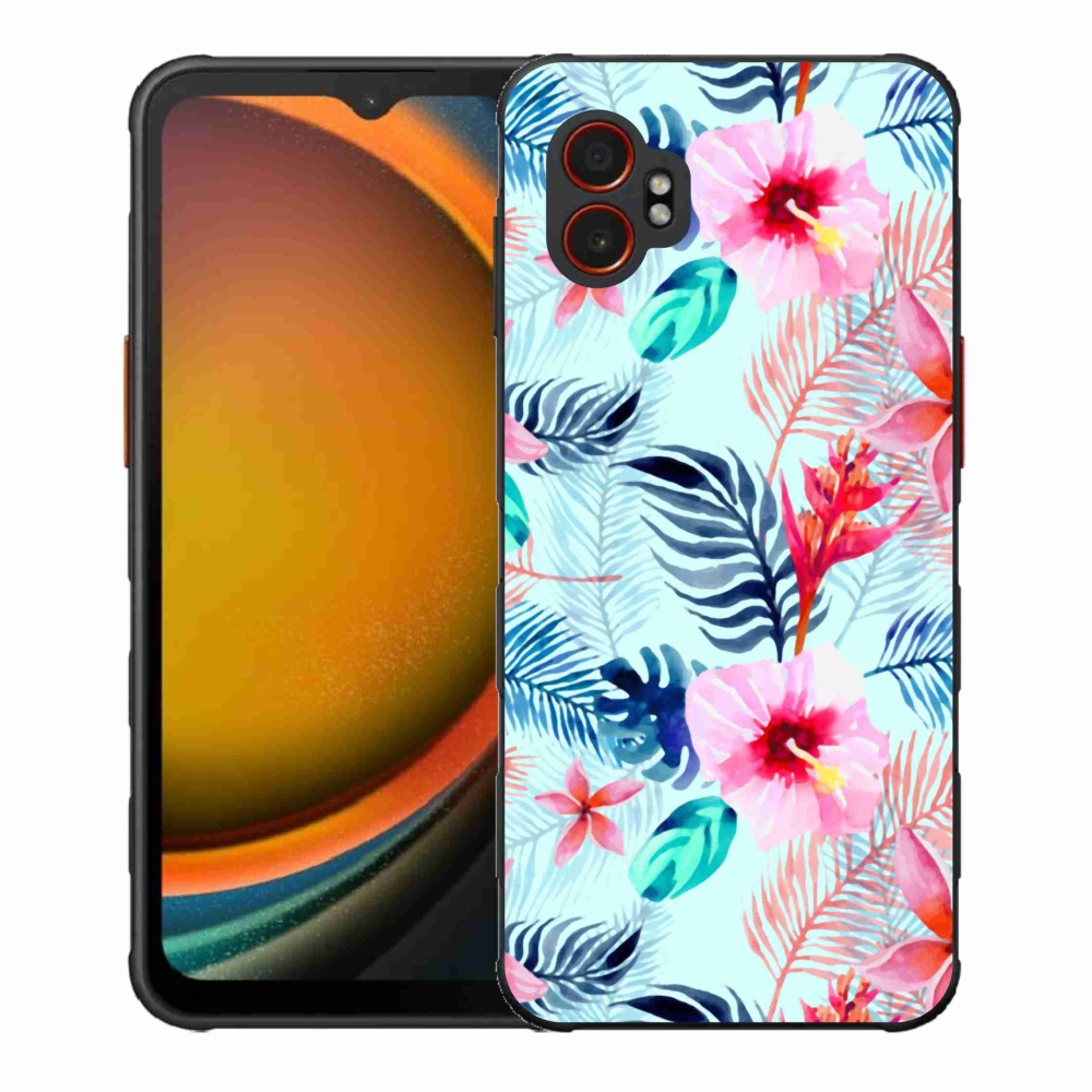 Gél borítás mmCase Samsung Galaxy Xcover 7 Pro - virágokhoz