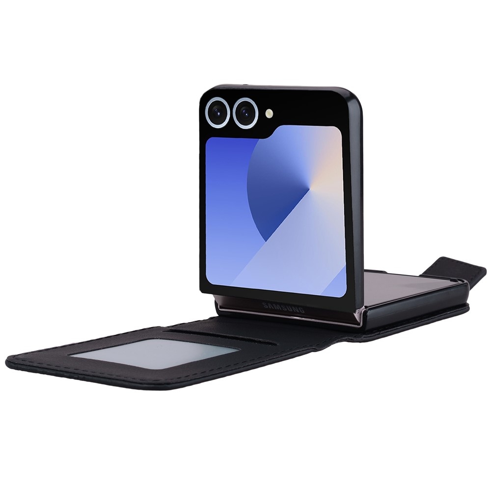 Gridy könyvtáska Samsung Galaxy Z Flip7 5G készülékhez - fekete