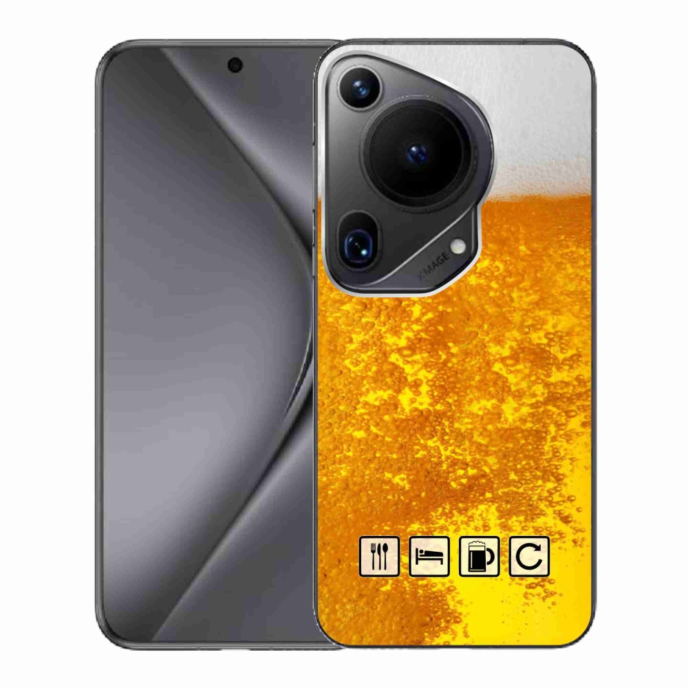 Gél borítás mmCase a Huawei Pura 70 Ultra számára - sör motívum 3