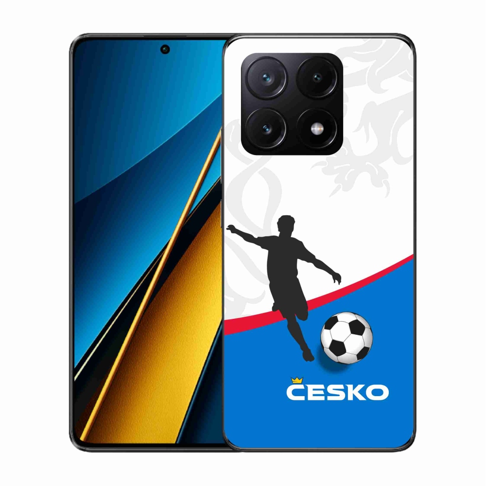 Gél borítás mmCase a Xiaomi Poco X6 Pro 5G - futball Csehország 1