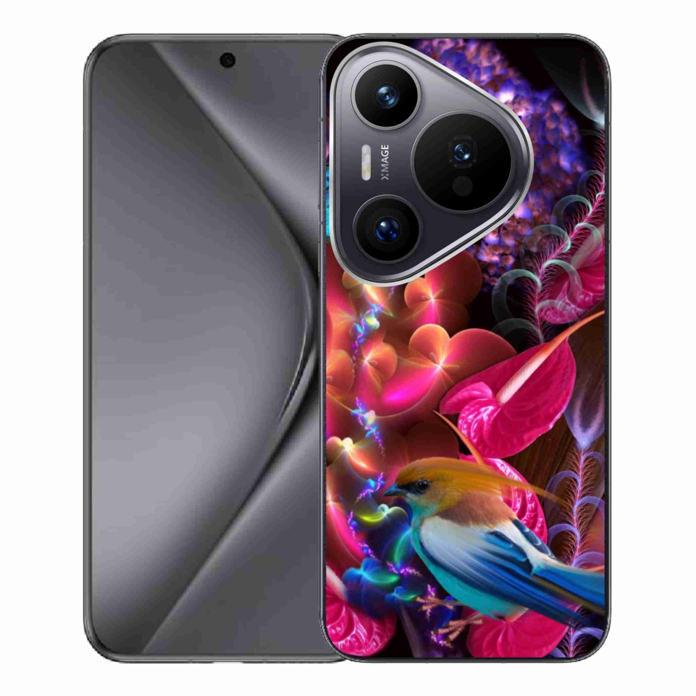 Gél borító mmCase a Huawei Pura 70 Pro készülékhez - színes virágok