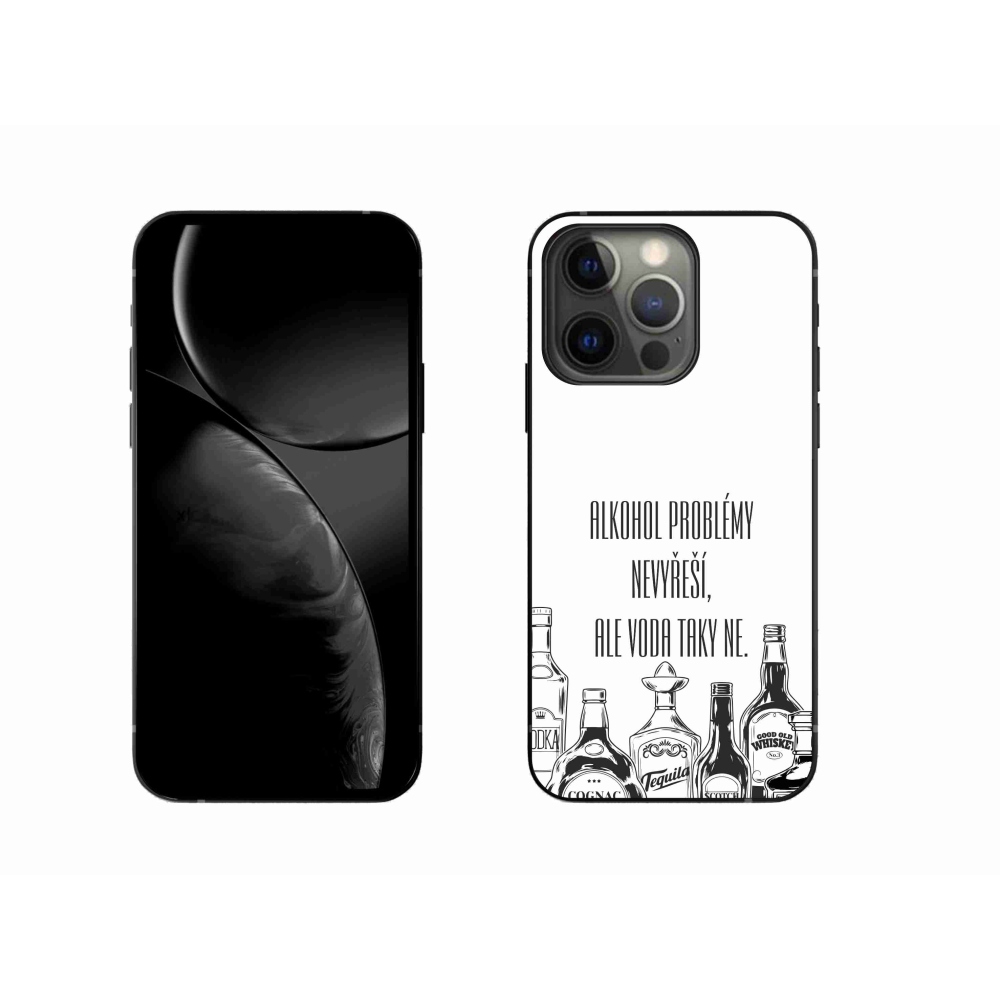 Gél borító mmCase iPhone 13 Pro 6.1 készülékhez - vicces szöveg fehér háttérrel