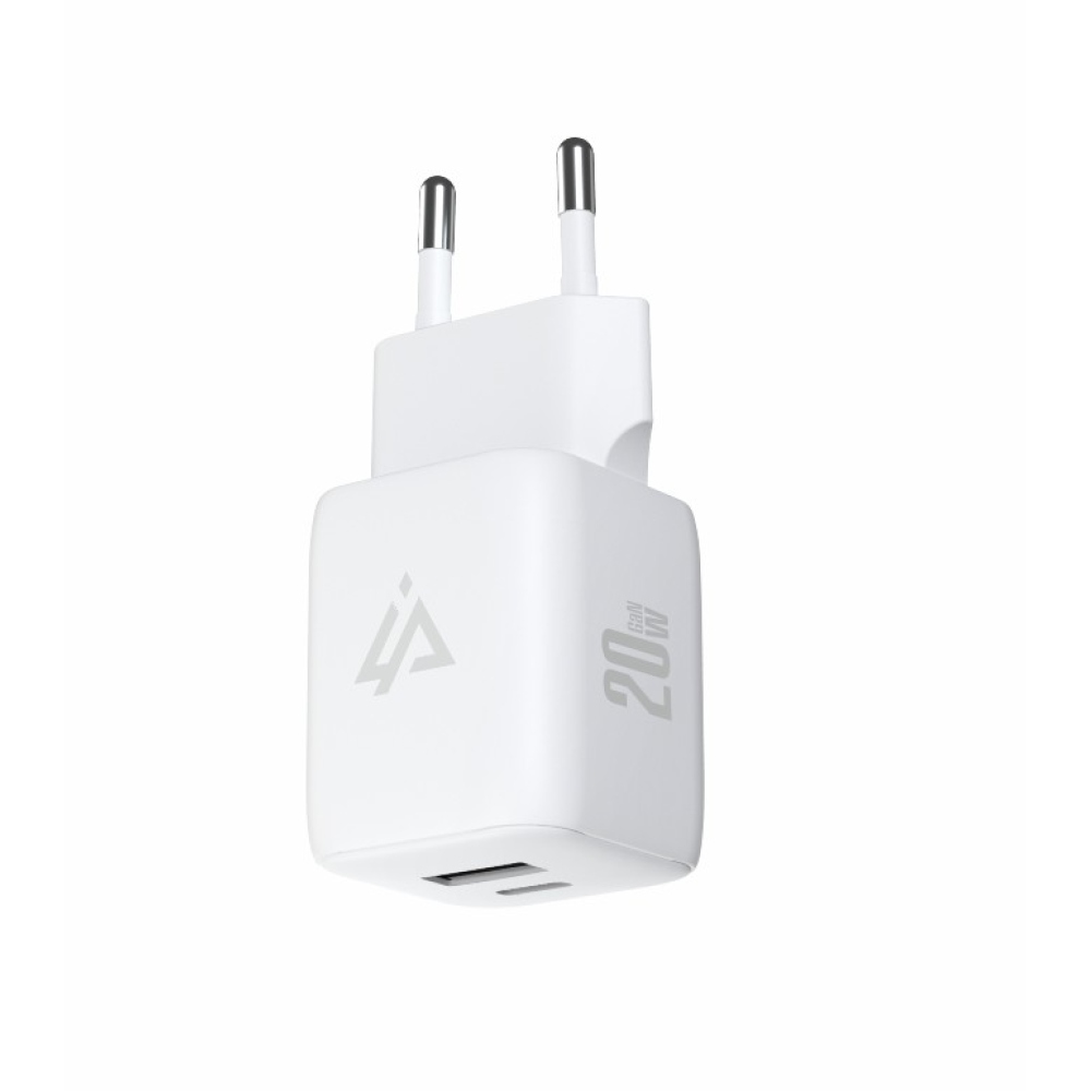 iPEAX GaN hálózati töltő 20 W 1x USB-C és 1x USB-A - fehér