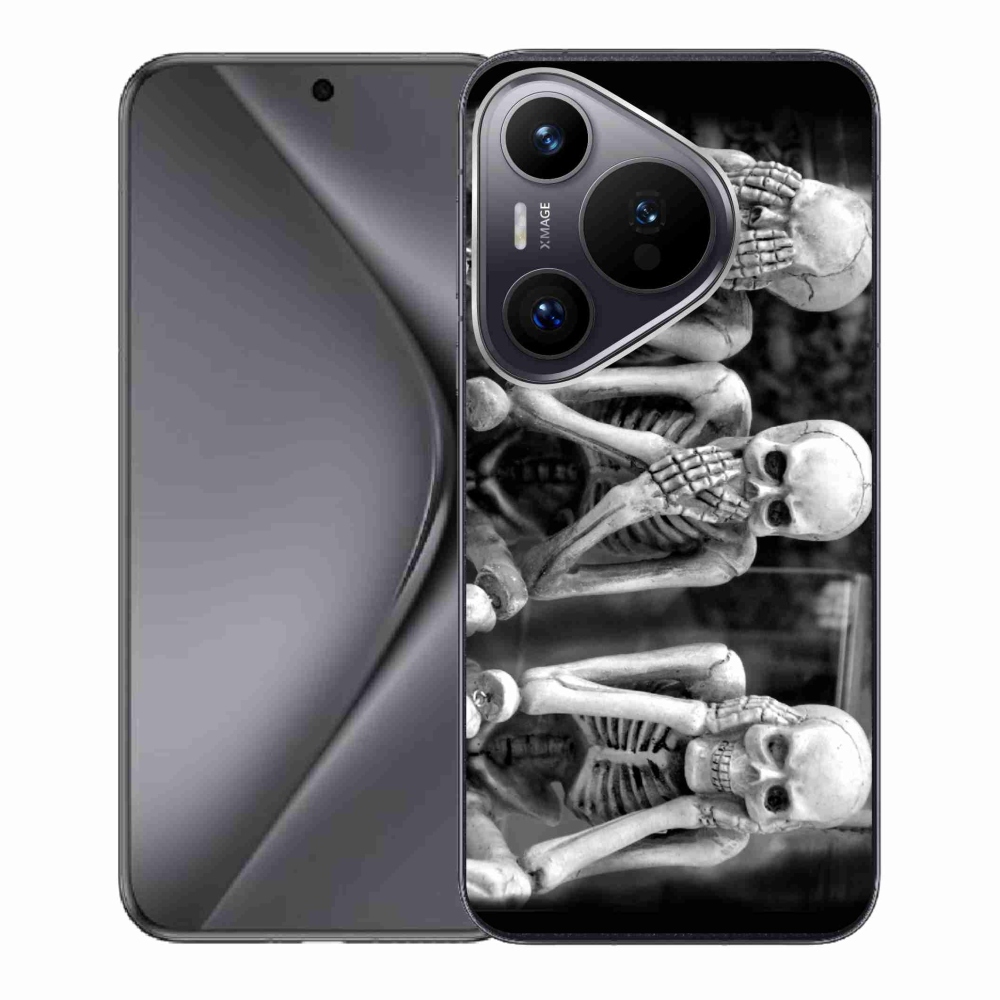 Gél borító mmCase a Huawei Pura 70 - csontvázakra