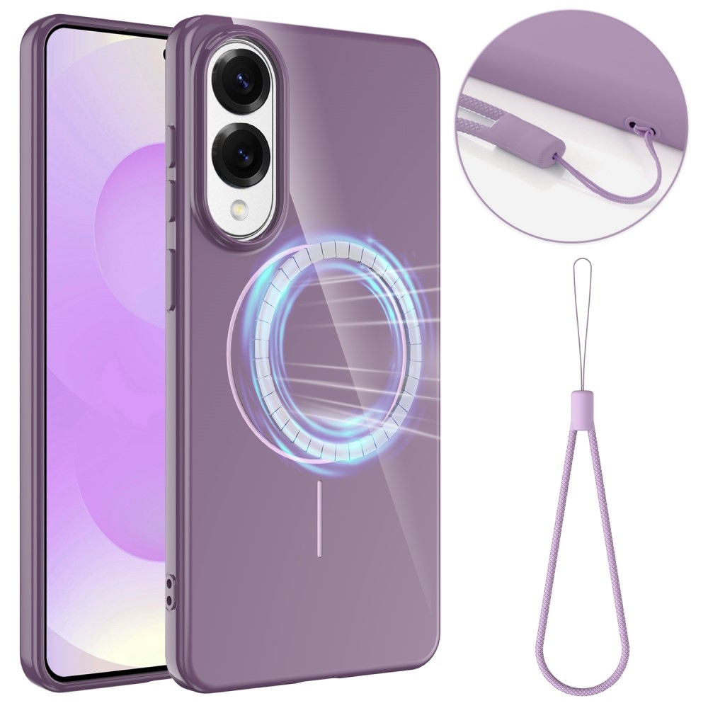 MagSafe zselés tok Samsung Galaxy S25 Edge készülékhez - lila