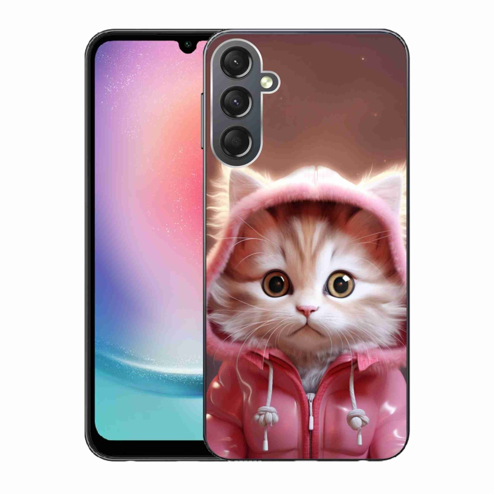 Gél borítás mmCase Samsung Galaxy A24 készülékhez - aranyos cica 3