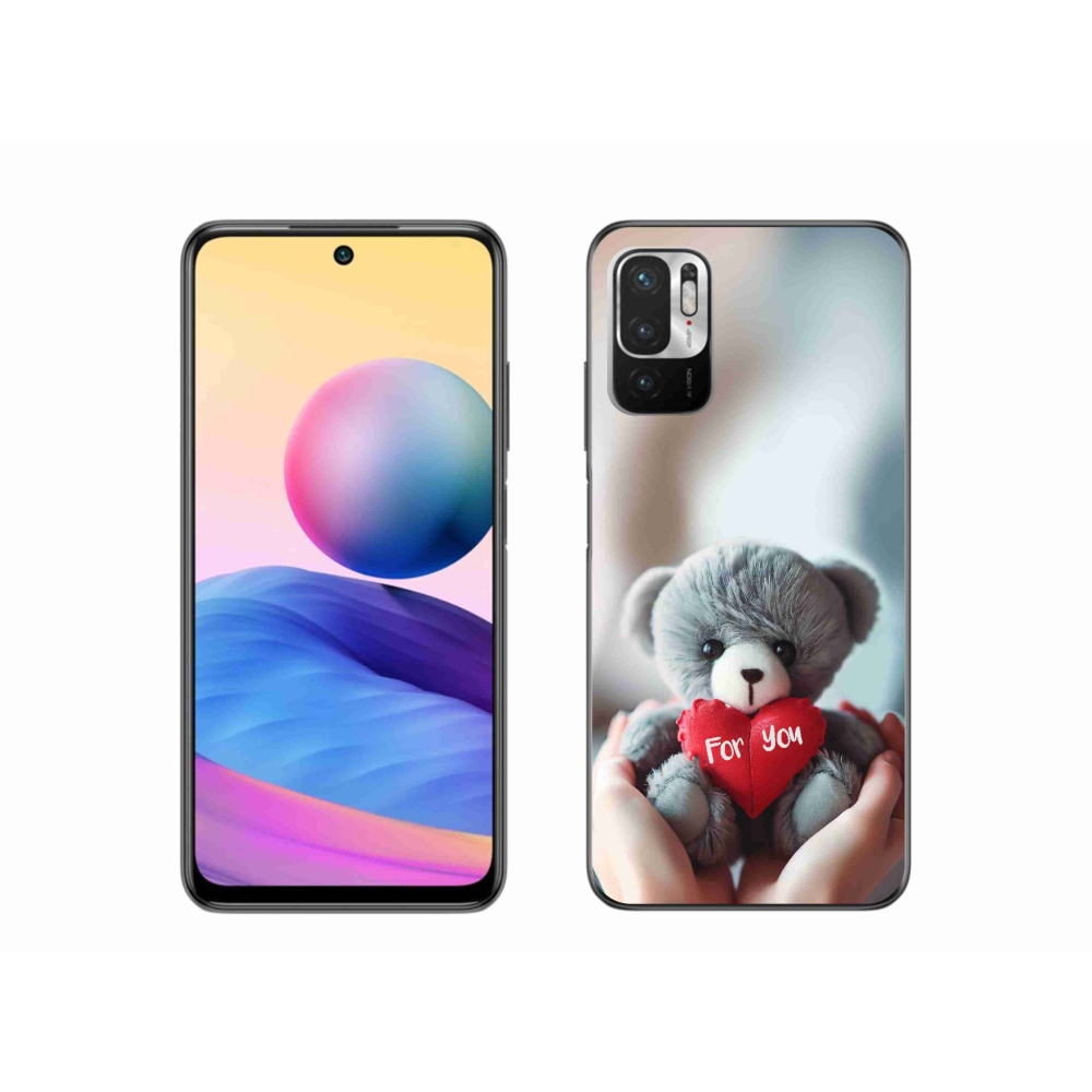 Gél borítás mmCase a Xiaomi Poco M3 Pro/5G számára - mackó a szerelmesek számára