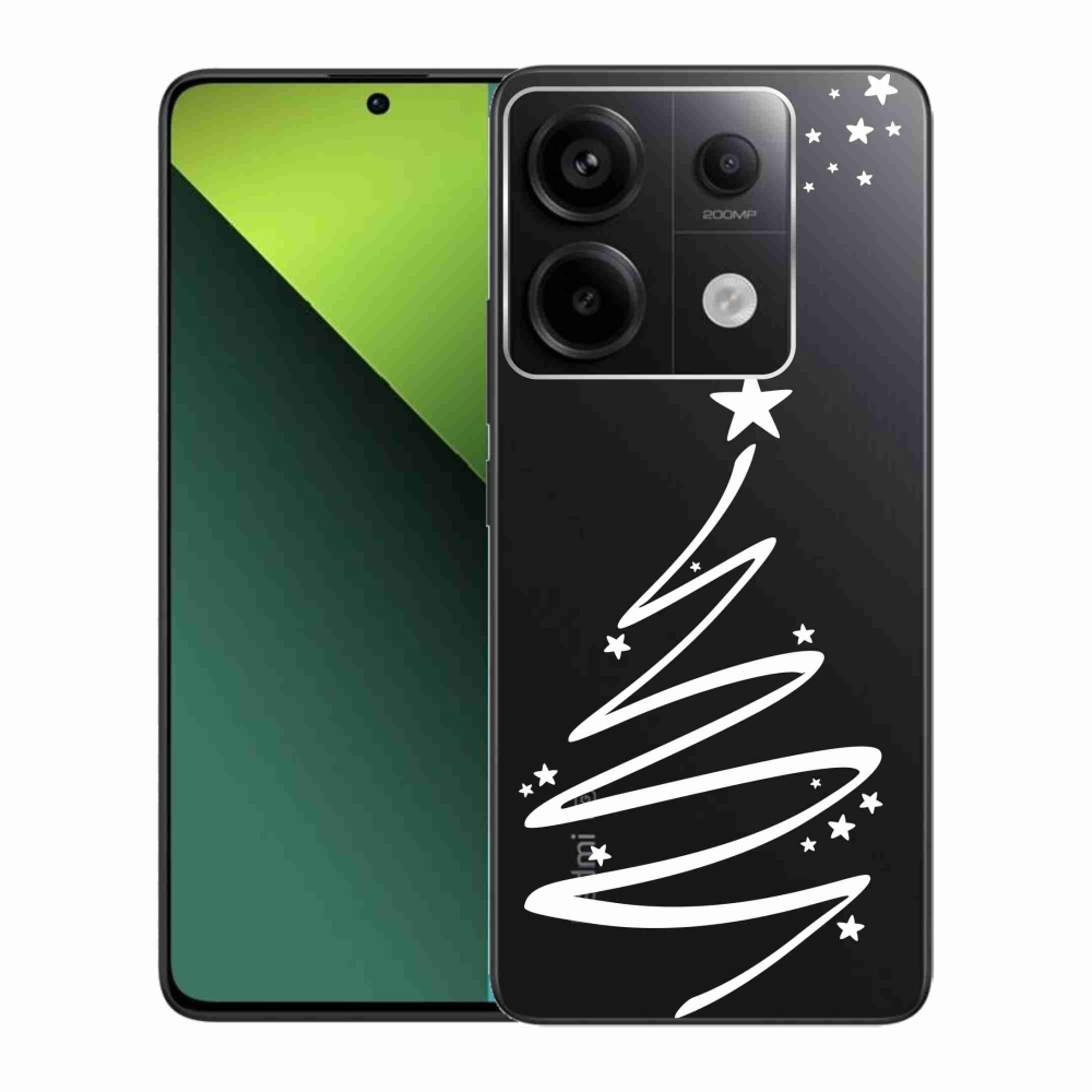 Gél borítás mmCase a Xiaomi Redmi Note 13 Pro 5G/Poco X6 5G számára - fehér fa átlátszó háttéren