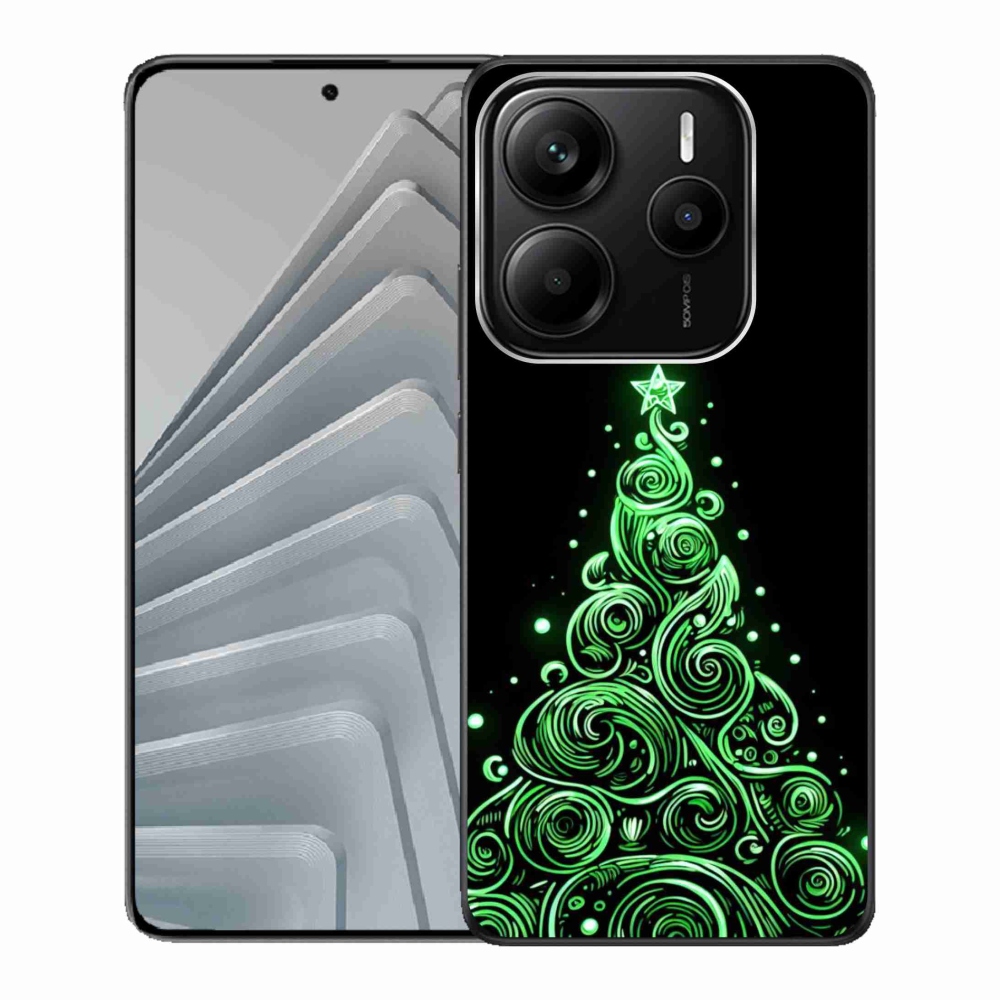 Gél borítás mmCase a Xiaomi Redmi Note 14 5G - neon karácsonyfa 3