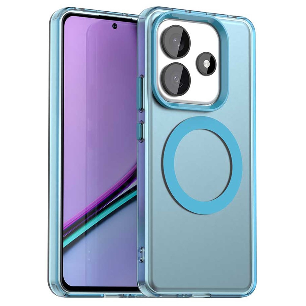 Candy zselés tok MagSafe-val a Xiaomi Redmi Note 14 5G-n - kék