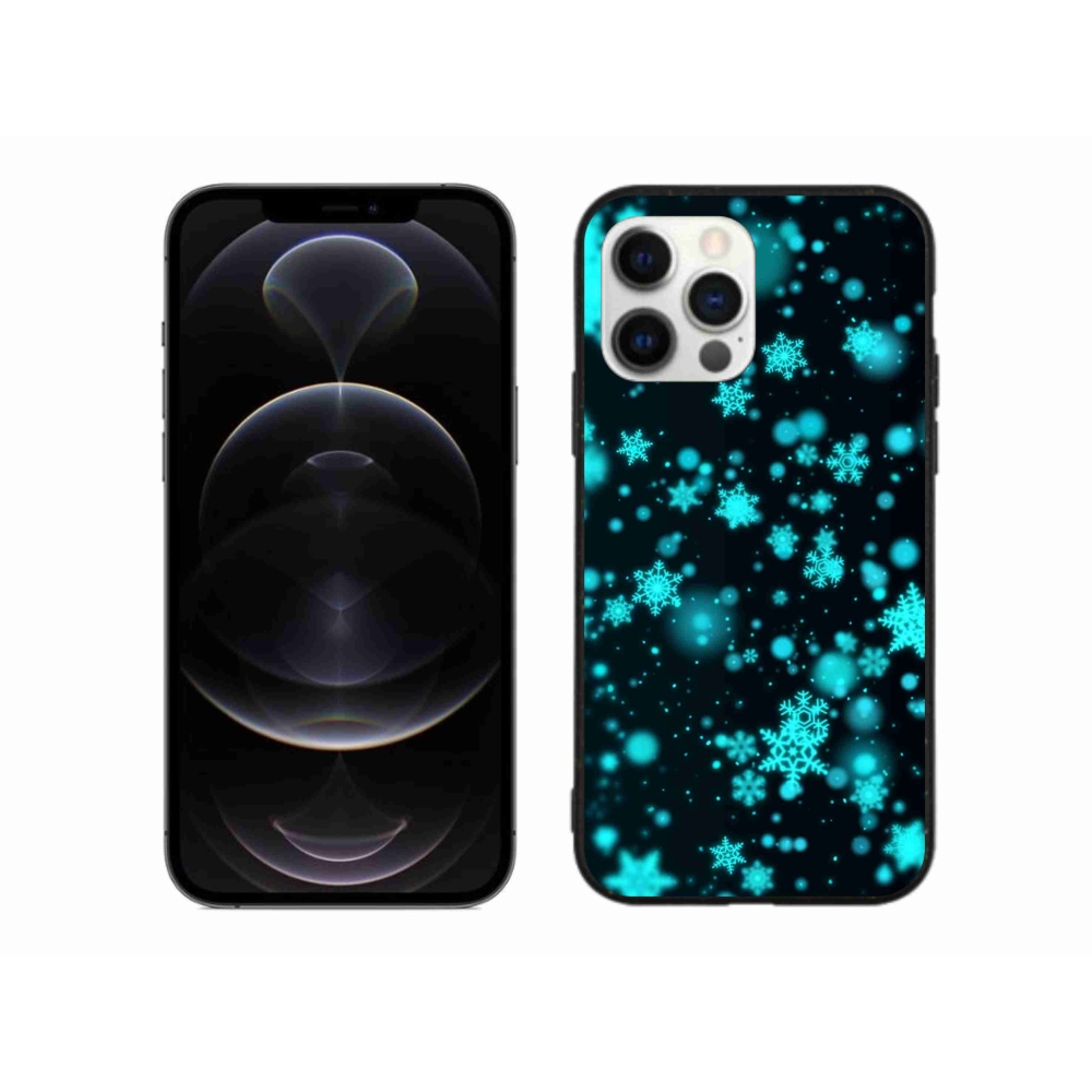 Gél borítás mmCase iPhone 12 Pro Max készülékhez - Hópelyhek 1