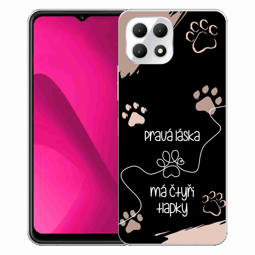 Gél borítás mmCase a T-Mobile T Phone 2 készülékhez - kutyamotívum 1 fekete háttér