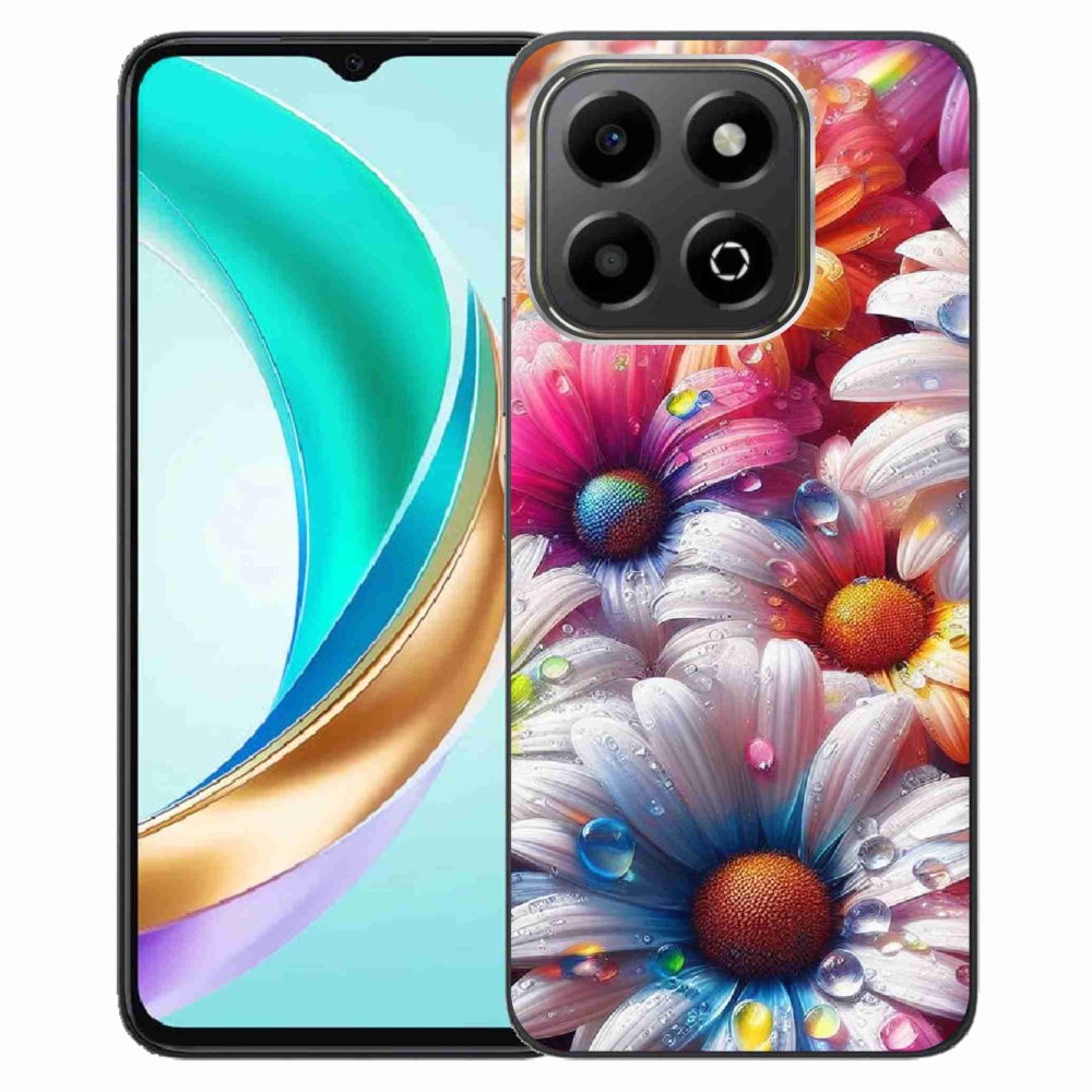 Zselés borítás mmCase a Honor X6b készülékhez - színes margaréták