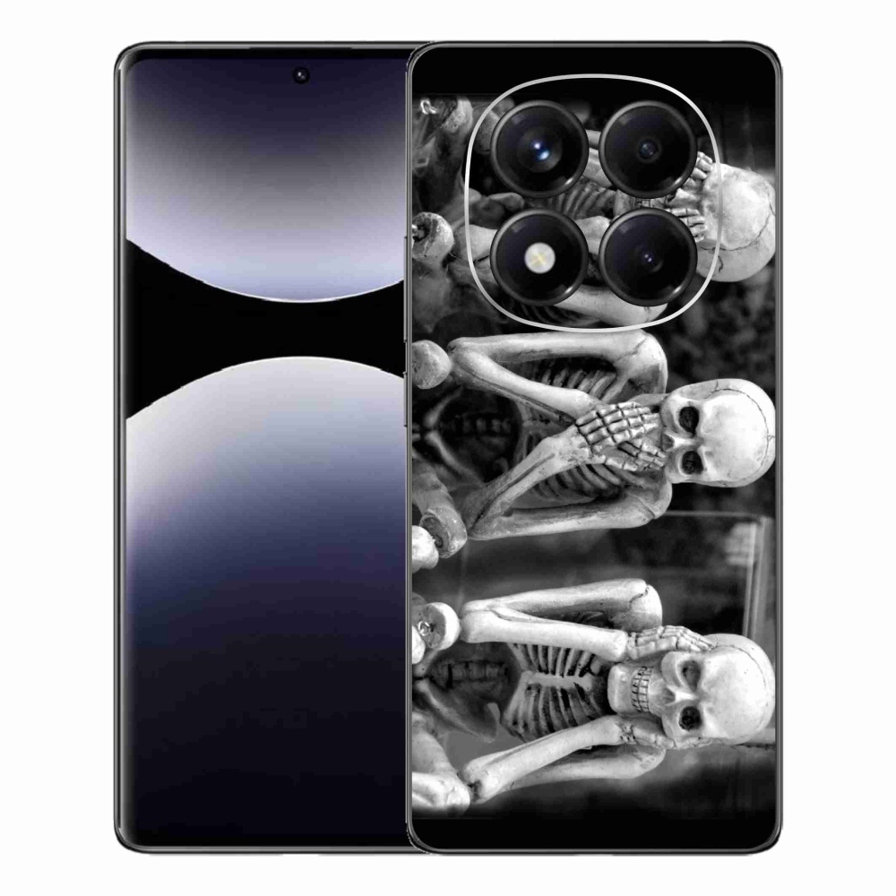 Gél borítás mmCase a Xiaomi Redmi Note 14 Pro számára - csontvázak