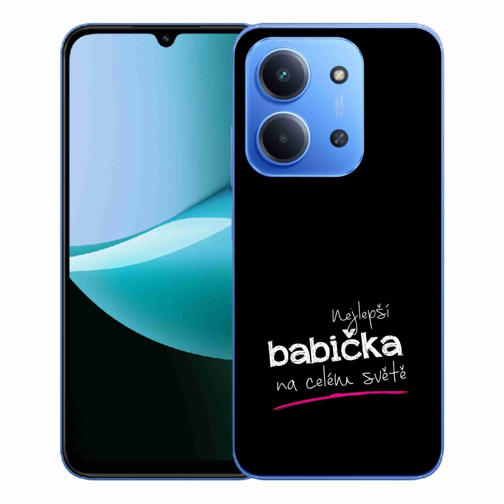 Gél borító mmCase a Xiaomi Redmi 15C 4G/5G (173mm) - legjobb nagyi 4 fekete háttérrel